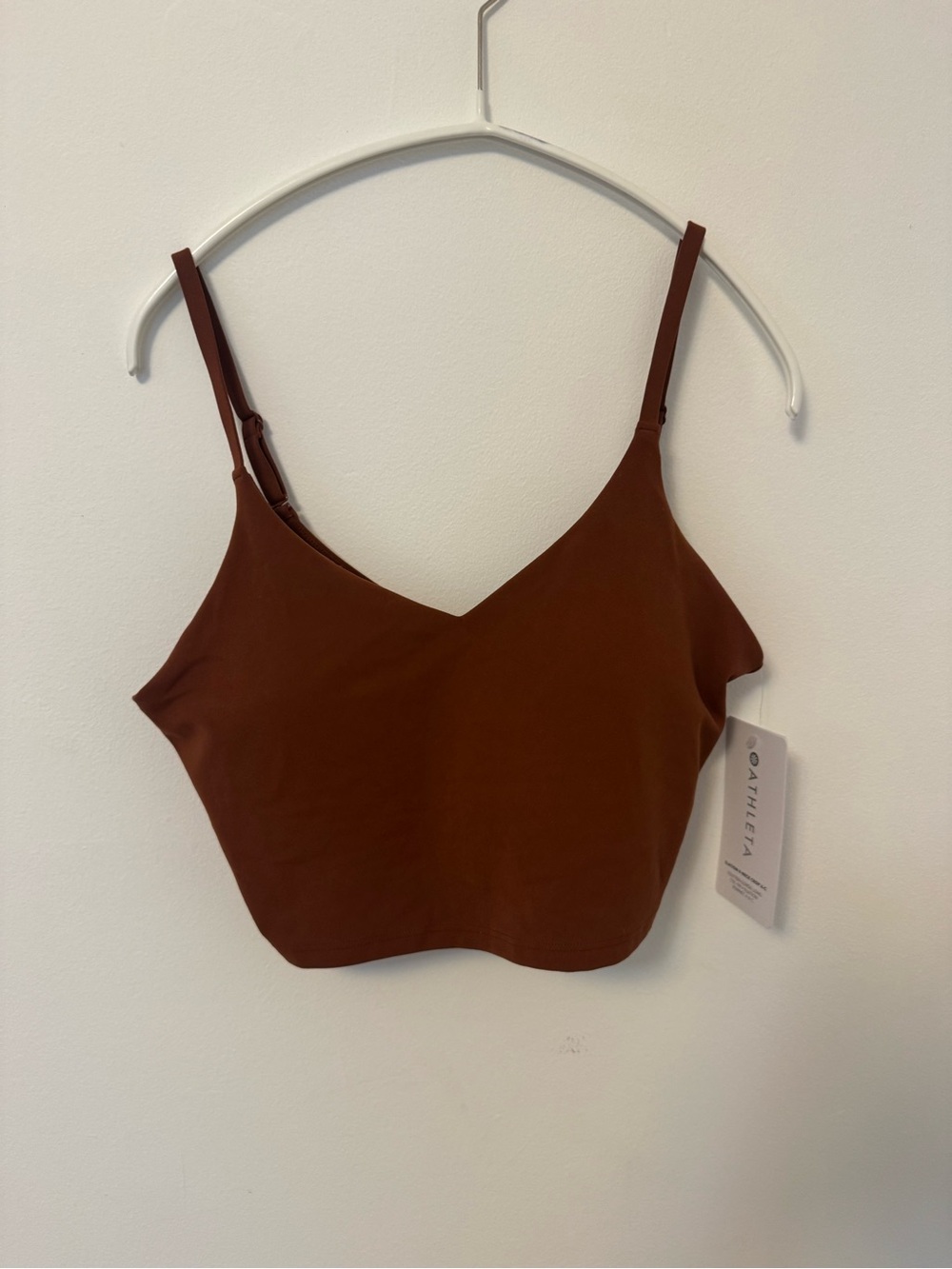 NWT Athleta elation tank orange brown size medium